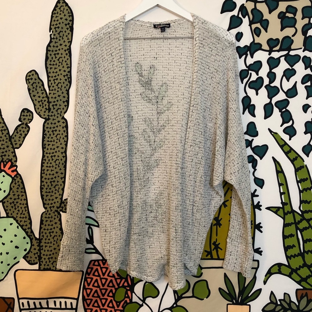 Textured cocoon sweater